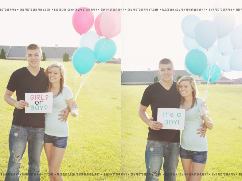 My very first gender reveal session